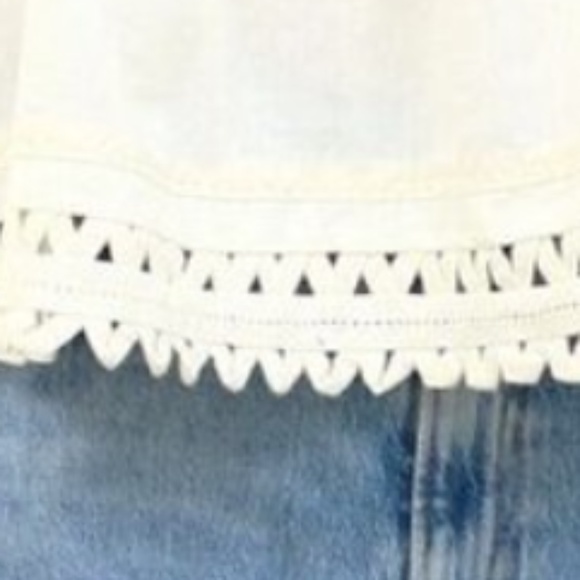 Sea New York Cream White Crochet sleeveless Blouse Tank Top - Picture 5 of 8